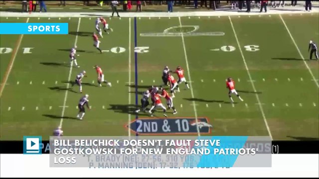 Bill Belichick doesn't fault Steve Gostkowski for New England Patriots' loss