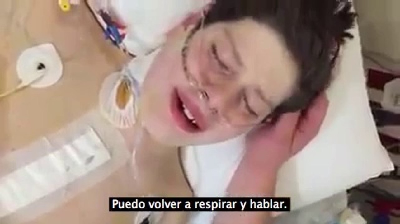 Así fue como un joven despertó luego de un trasplante de corazón