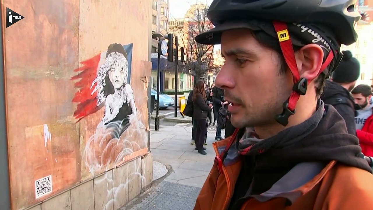 Londres: un graffiti de Banksy pour dénoncer la gestion des réfugiés à Calais