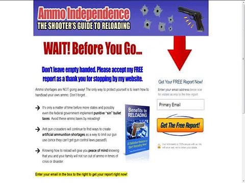 Ammo Independence The Shooters Guide To Reloading!