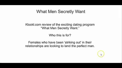 Be Irresistible   What Men Secretly Want Review