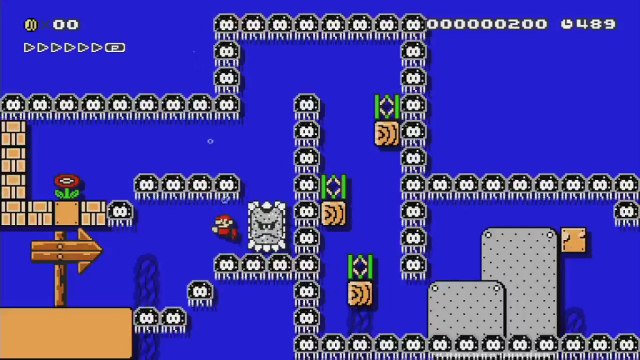 Super Mario Maker - Viewer Levels - Name: That Water Level - ID: 8871-0000-01A1-4B4B
