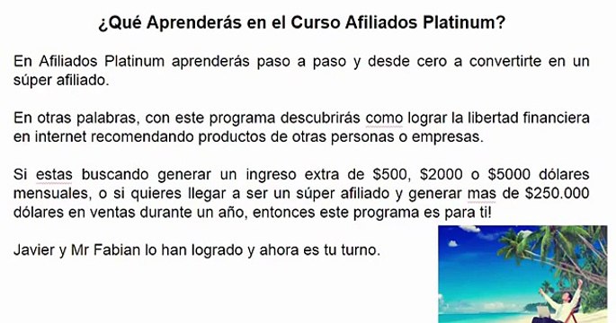 Afiliados Platinum Bonos