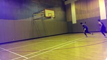 first 2-handed dunk! Jump Manual progress week 8!