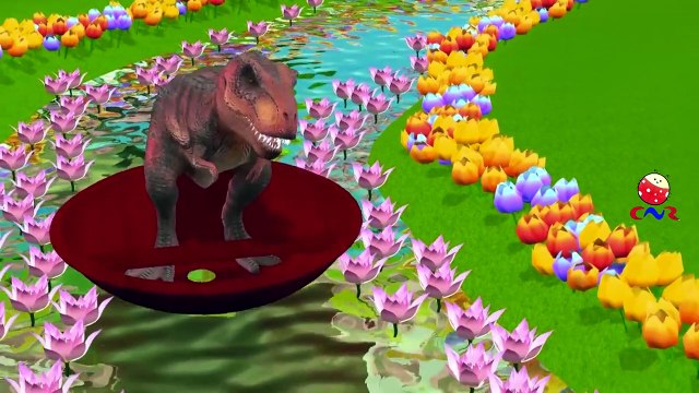 Elephant Teddy Bear And Dinosaurs Cartoons Singing Row Row Row Your Boat Children Nursery