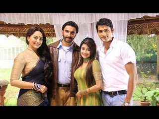 Ranveer Singh and Sonakshi Sinha on the sets of Colors' Uttaran