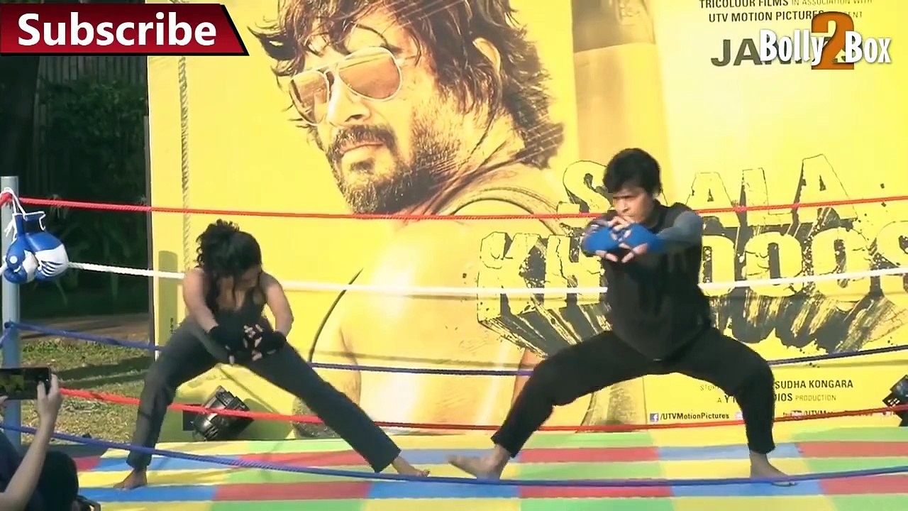 Ritika Singh Hot at Promotion of Film Saala Khadoos