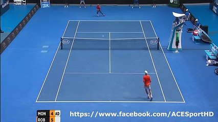 Gael Monfils vs Stephane Robert Australia Open 2016