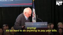 A Woman Broke Down In Tears At A Bernie Sanders