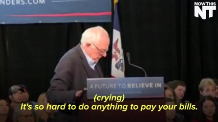 A Woman Broke Down In Tears At A Bernie Sanders