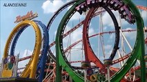 Compilation manege les plus eXtreme au monde . roller coaster
