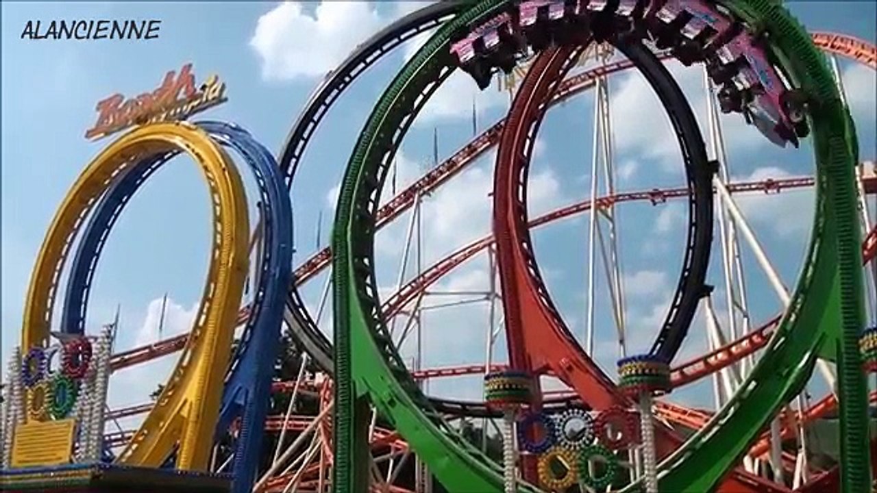 Compilation manege les plus eXtreme au monde . roller coaster