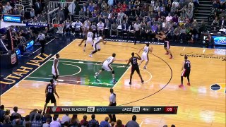 Tim Fraziers Crazy Assist | Blazers vs Jazz | December 31, 2015 | NBA 2015-16 Season