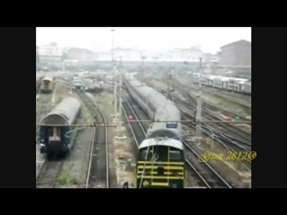 Torino Porta Nuova - movimento treni ripresi dal Ponte di Corso Sommeiller