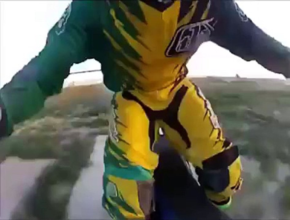 Freestyle motocross Superman gone wrong