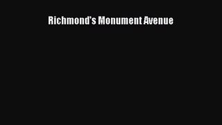 Richmond's Monument Avenue Read Online PDF