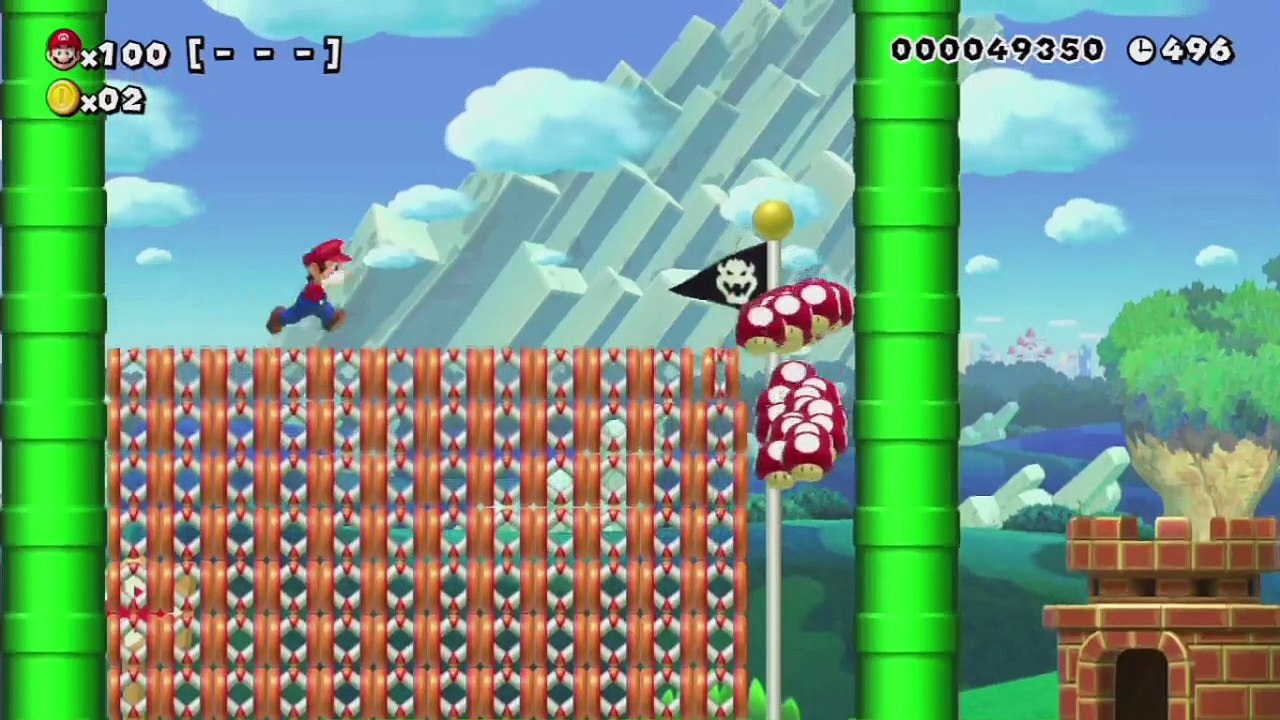 Super Mario Maker - 100 Mario Challenge 0-017 Easy - Quest for Amiibo Waluigi Reward