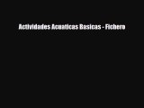 [PDF Download] Actividades Acuaticas Basicas - Fichero [PDF] Full Ebook
