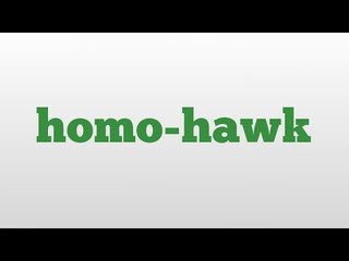 homo-hawk meaning and pronunciation