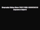 [PDF Download] Biography Shiina Rinzo (1992) ISBN: 4886950558 [Japanese Import] [Read] Full