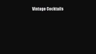 (PDF Download) Vintage Cocktails PDF