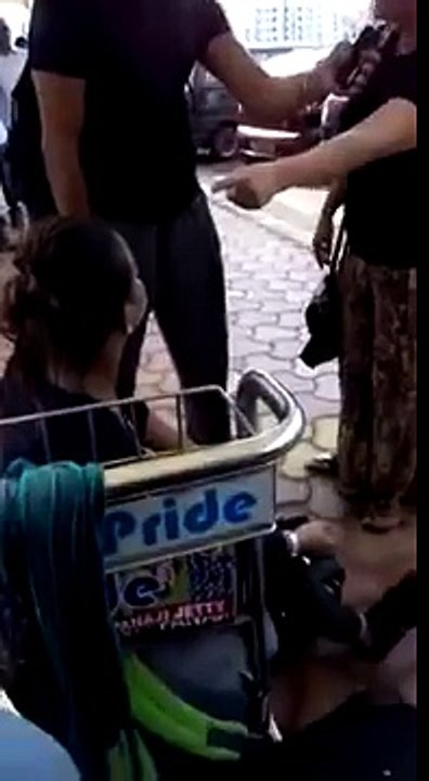 Husband kick his Wife when caught red handed at Goa airport with Girlfriend.mp4-