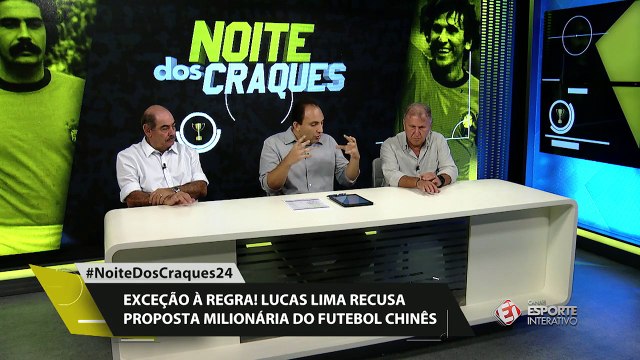 Zico sobre Lucas Lima não ir pra China: ''Ele está de parabéns pela sua decisão''