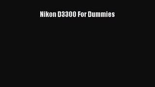 (PDF Download) Nikon D3300 For Dummies PDF