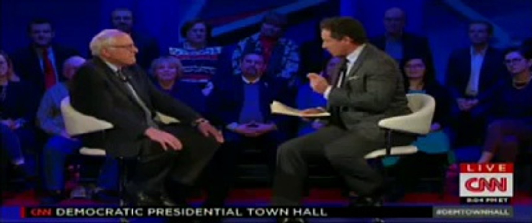 FULL CNN Democratic Presidential Town Hall Debate - Bernie Sanders P1 - Iowa - 1-25-2016