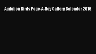 (PDF Download) Audubon Birds Page-A-Day Gallery Calendar 2016 PDF