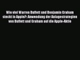 [PDF Download] Wie viel Warren Buffett und Benjamin Graham steckt in Apple?  Anwendung der