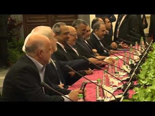 Roma - Renzi riceve il presidente iraniano Hassan Rouhani (25.01.16)