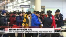 40,000 people still stuck at Jeju airport as carriers work overtime