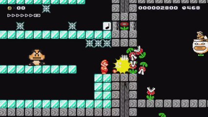 Super Mario Maker - Viewer Levels - Name: "Hammer Atk mk3  House of Hammer!" - ID: 3B8F-0000-0053-D6A2
