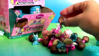 Doc McStuffins FASHEMS FULL CASE Unboxing 35 Surprise Squishy Toys Review by Disney Collec