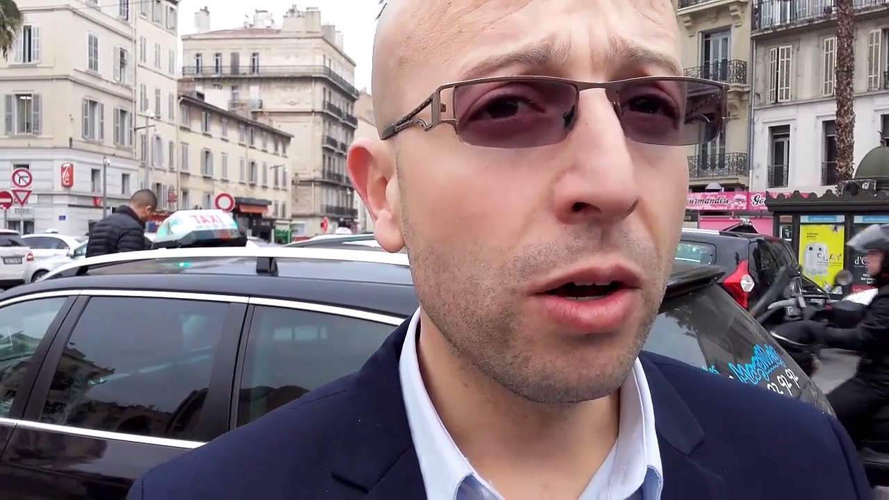 Rachid Boudjema, représentant des taxis marseillais, explique les raisons de la grève du 26 janvier 2016