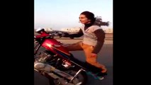 Dangerous bike one wheeling stunts in the world