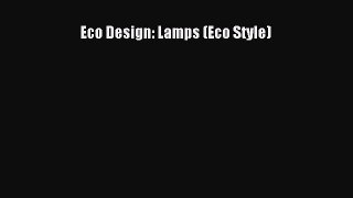 Eco Design: Lamps (Eco Style) Free Download Book