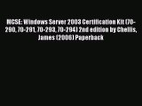 [PDF Download] MCSE: Windows Server 2003 Certification Kit (70-290 70-291 70-293 70-294) 2nd