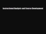 [PDF Download] Instructional Analysis and Course Development [Download] Full Ebook