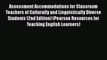 [PDF Download] Assessment Accommodations for Classroom Teachers of Culturally and Linguistically