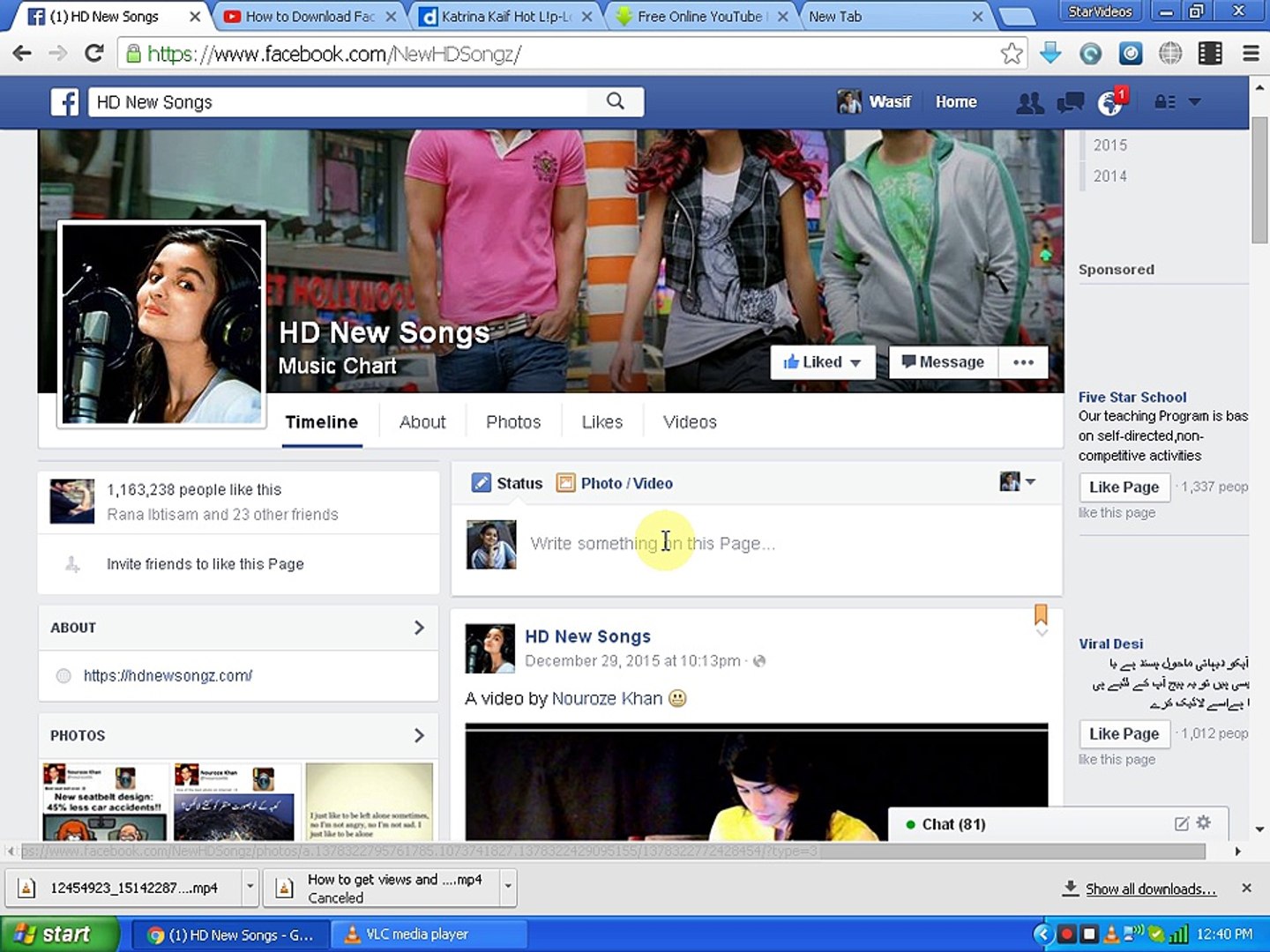⁣How To Download Facebook Videos Without Any Software 2016