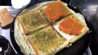 Chennai street food - King of Bread omelette - Indian Street Food