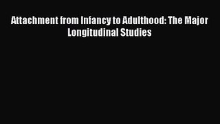 [PDF Download] Attachment from Infancy to Adulthood: The Major Longitudinal Studies [Download]