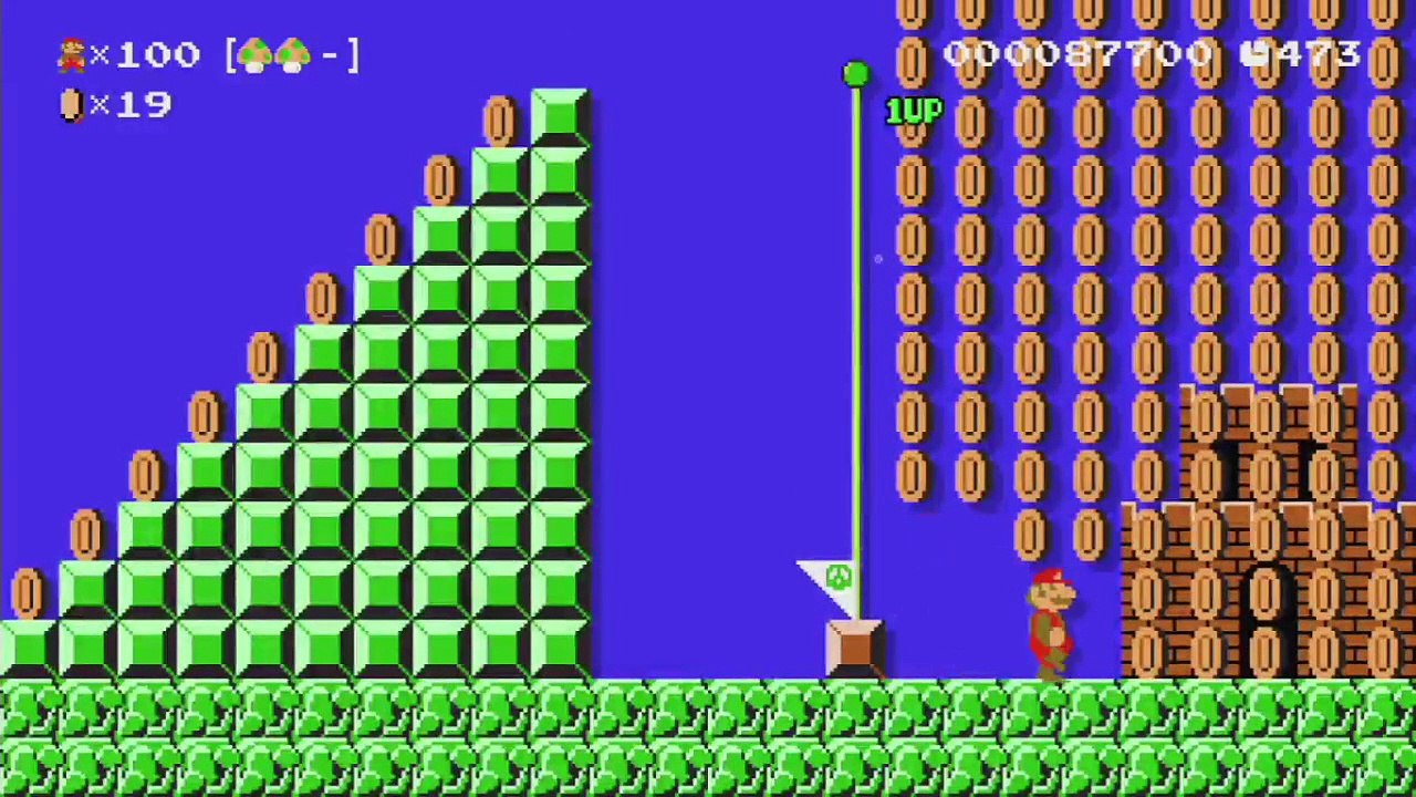 Super Mario Maker - 100 Mario Challenge 0-020 Easy - Quest for Amiibo K.K. Slider Reward