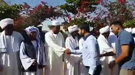 Warm Welcome by Government and people of Sudan to Sahibzada Sultan Bahadar Aziz sab, Team Pakistan and other teams