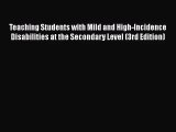 [PDF Download] Teaching Students with Mild and High-Incidence Disabilities at the Secondary