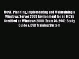 [PDF Download] [MCSE Planning Implementing and Maintaining a Windows Server 2003 - Environment