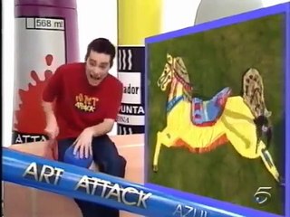 Art Attack, capítulo 024,capitulos art attack, Jordi Cruz Anillos Escurridizos y Dibujo con Cuerdas
