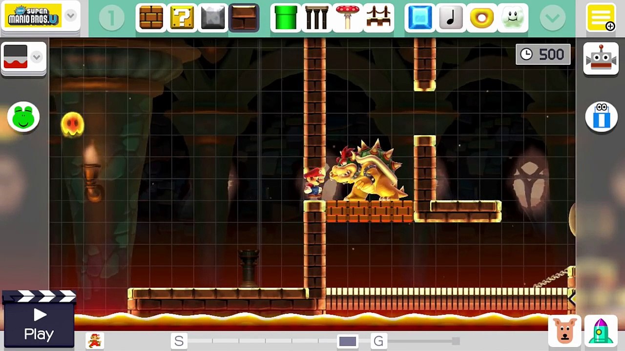 Super Mario Maker - Customizing Bowser & Bowser Jr Boss Fights